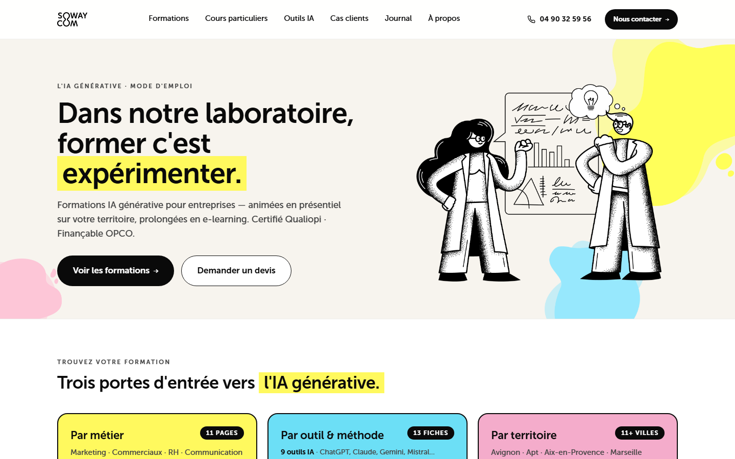 Aperçu du site de Sowaycom