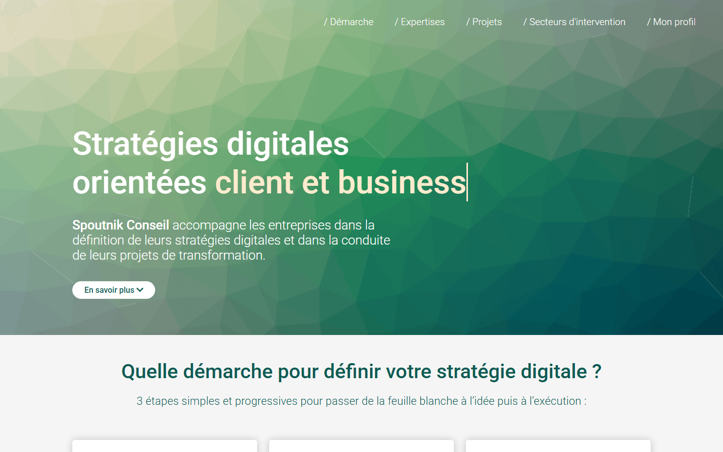 Aperçu du site de SPOUTNIK CONSEIL