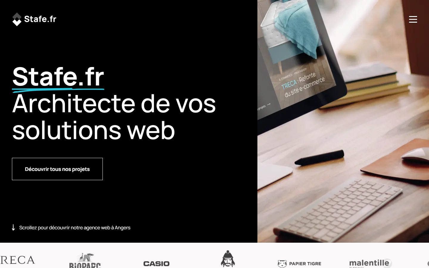 Aperçu du site de Agence SEO Stafe