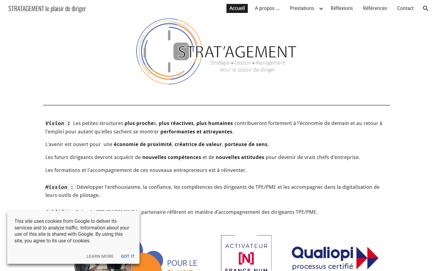 Aperçu du site de STRATAGEMENT