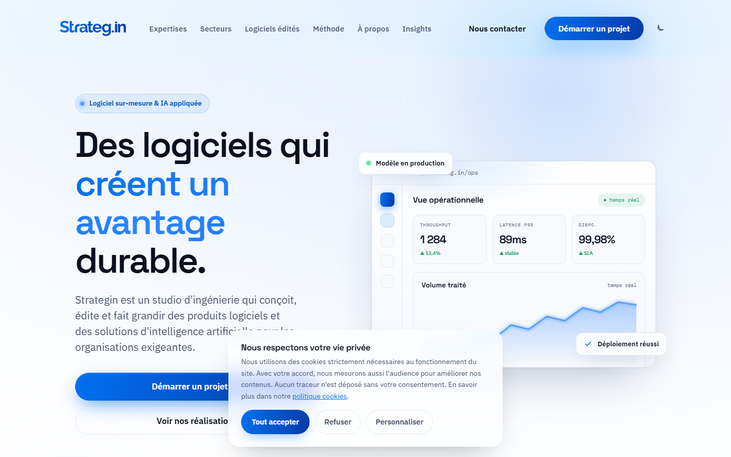 Aperçu du site de STRATEG IN