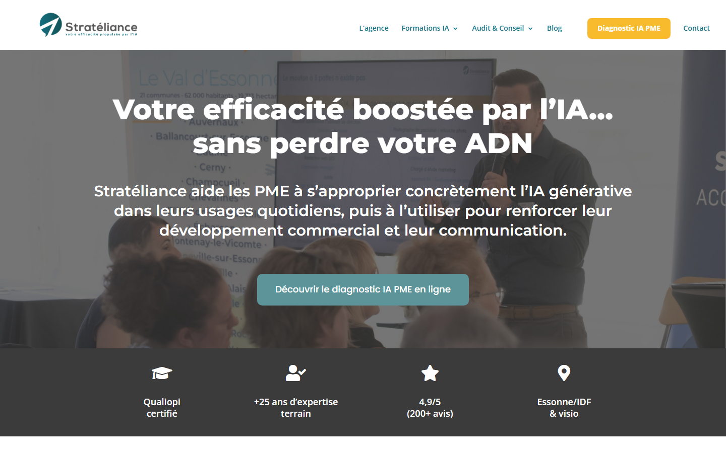 Aperçu du site de STRATELIANCE