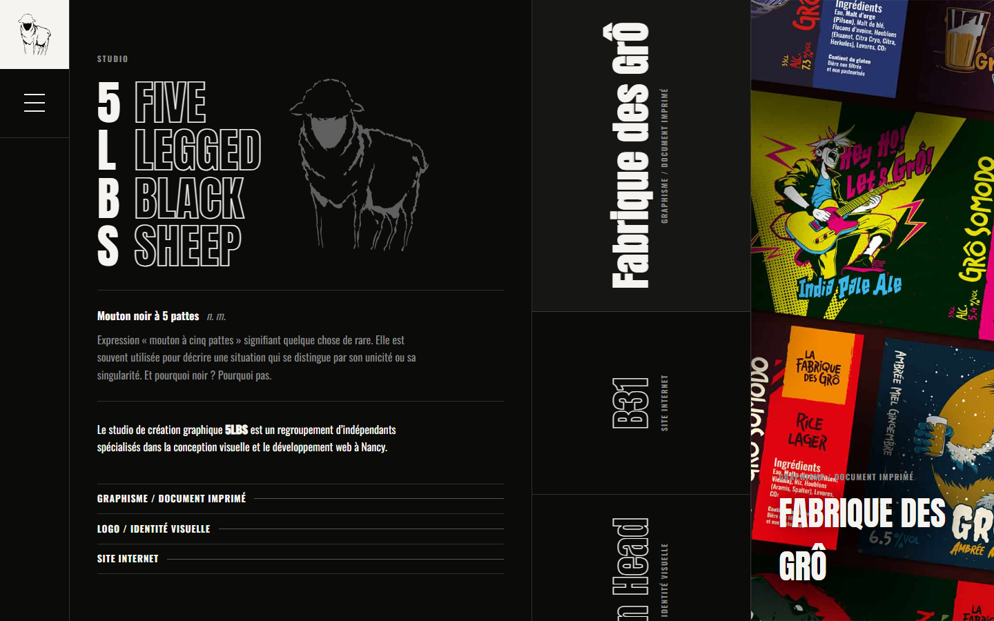 Aperçu du site de Studio 5LBS