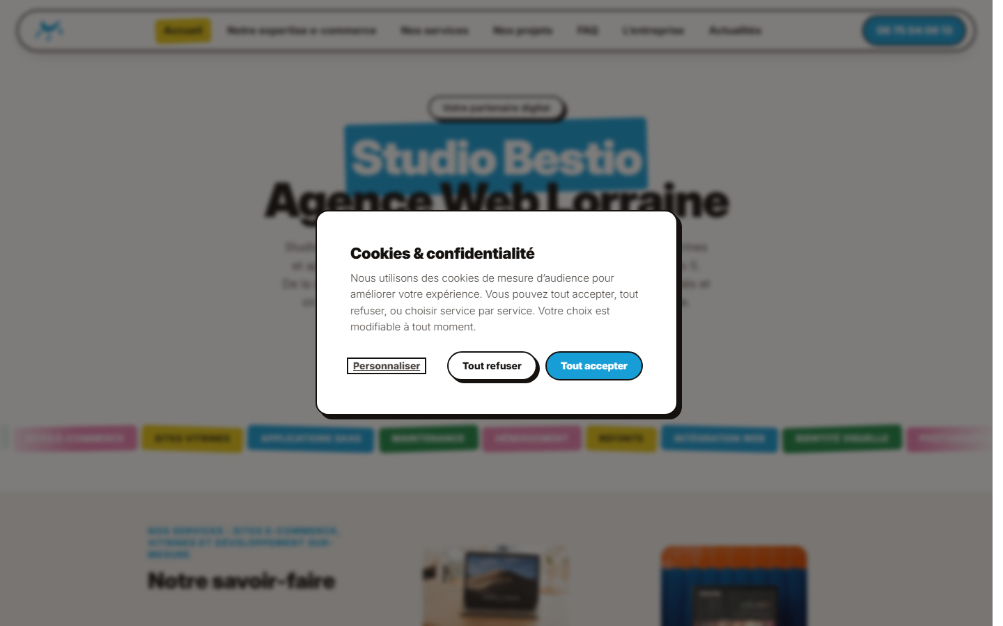 Aperçu du site de STUDIO BESTIO