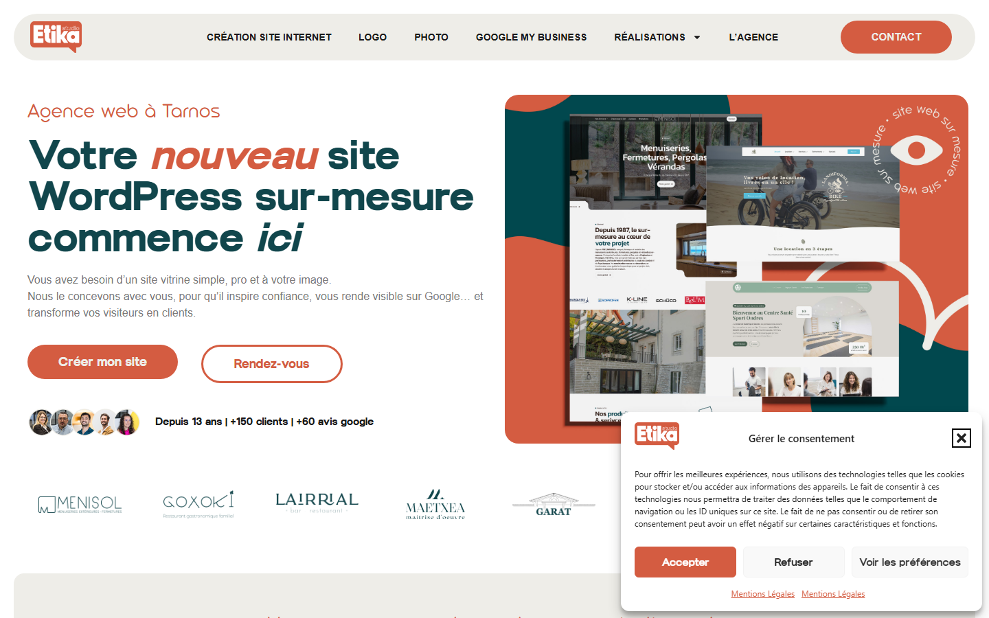Aperçu du site de STUDIO ETIKA
