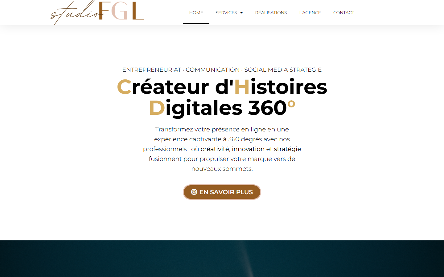 Aperçu du site de STUDIO-FGL