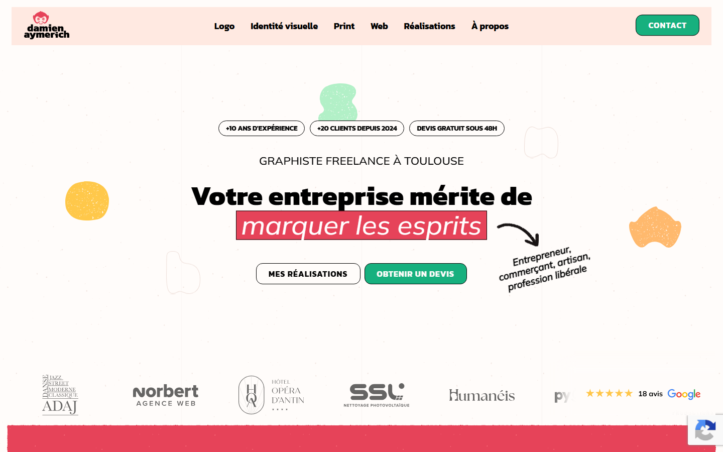 Aperçu du site de Studio Bonobo