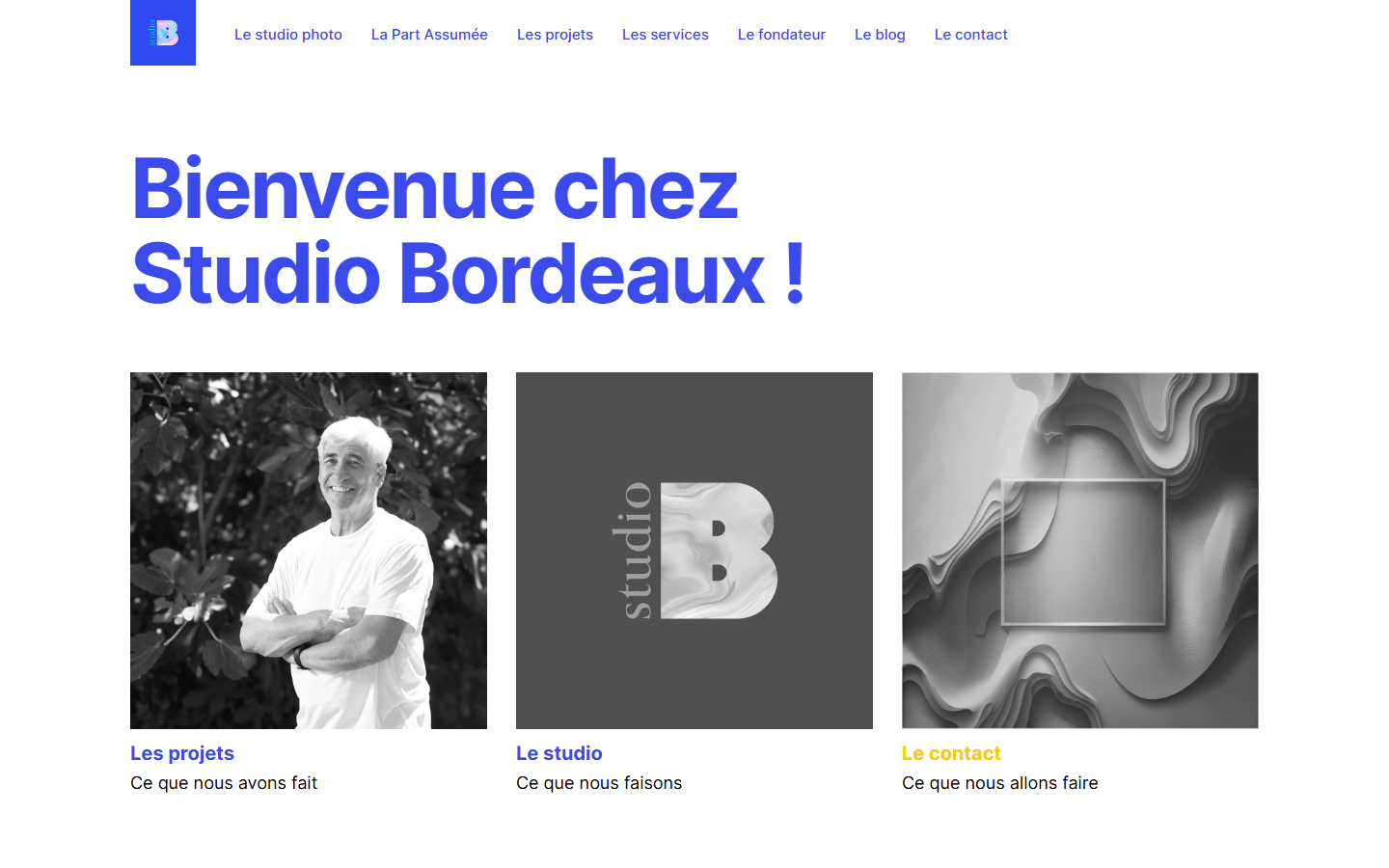 Aperçu du site de Studio Bordeaux