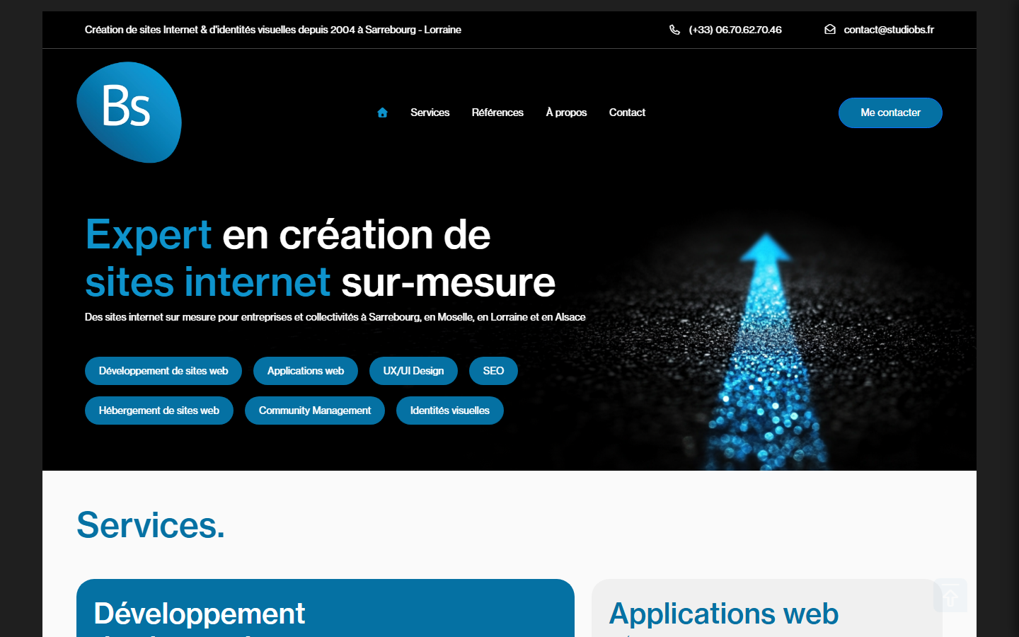 Aperçu du site de Alexandre Boni - STUDIO BS