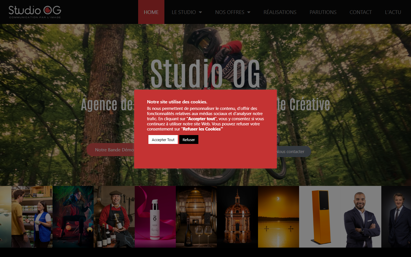 Aperçu du site de STUDIO OG