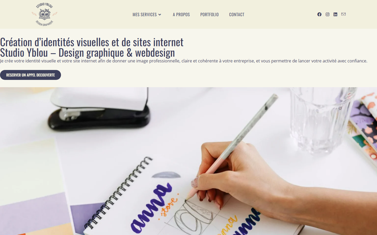 Aperçu du site de Studio Yblou