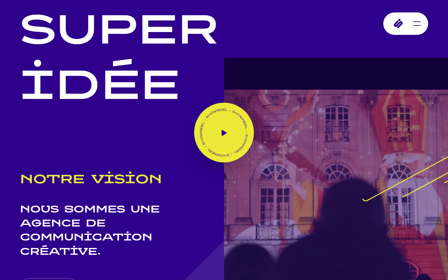 Aperçu du site de SUPER IDEE