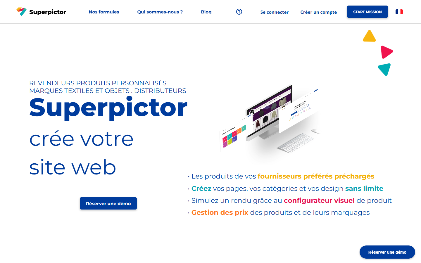 Aperçu du site de SUPERPICTOR