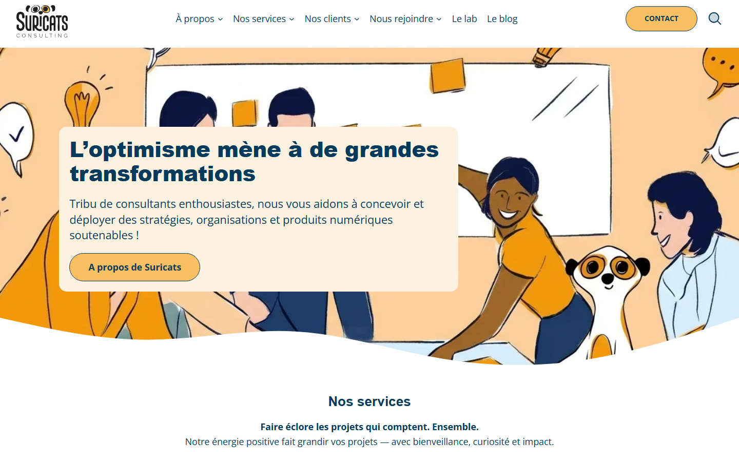 Aperçu du site de SURICATS CONSULTING