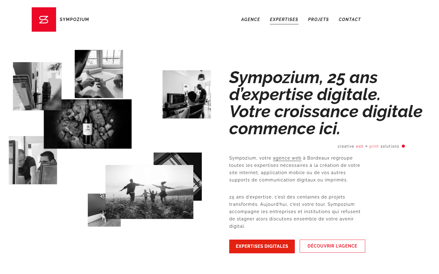 Aperçu du site de Sympozium