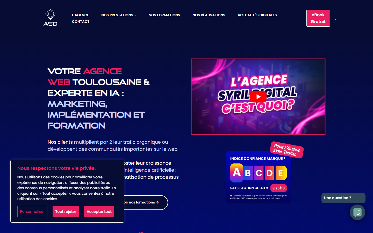Aperçu du site de AGENCE SYRIL DIGITAL