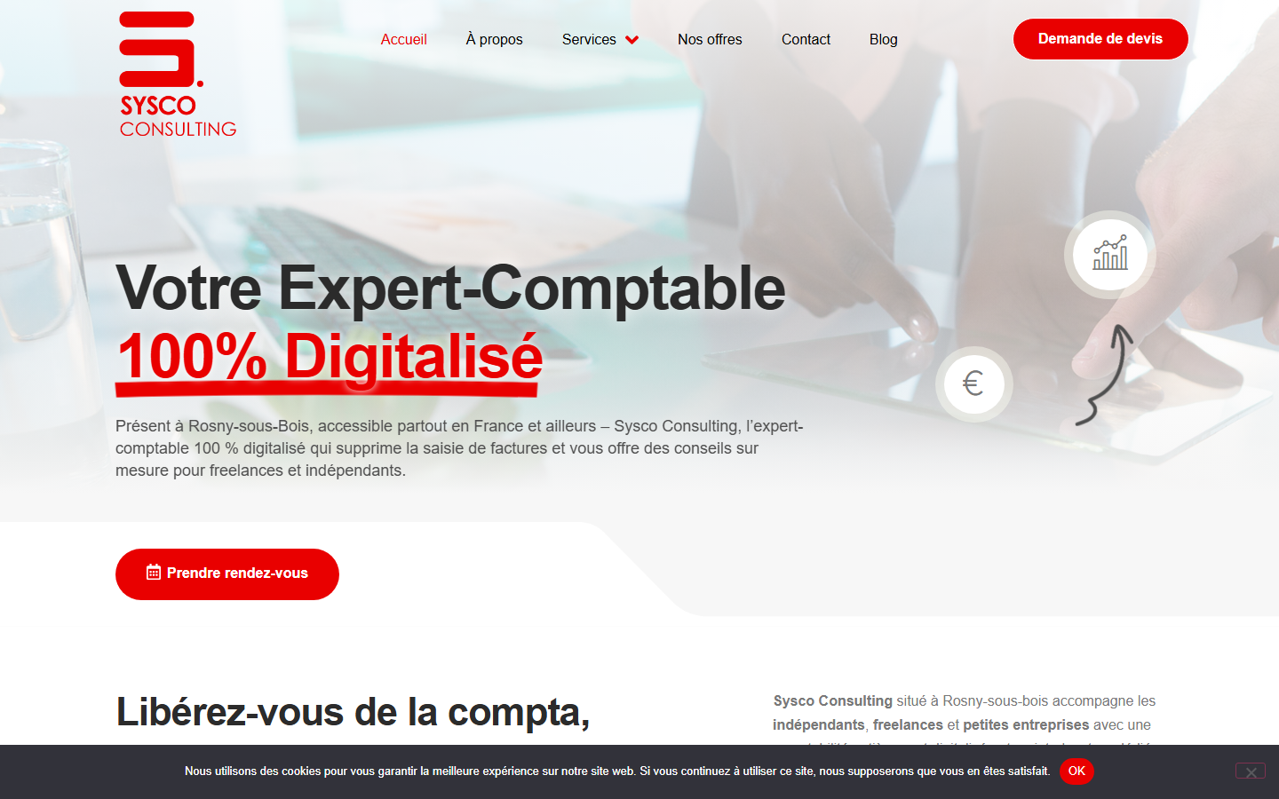 Aperçu du site de SYSCO CONSULTING INTERNATIONAL