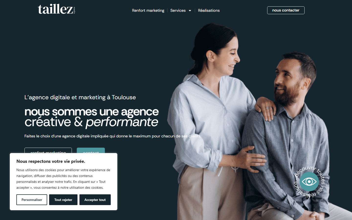 Aperçu du site de TAILLEZ MEDIA