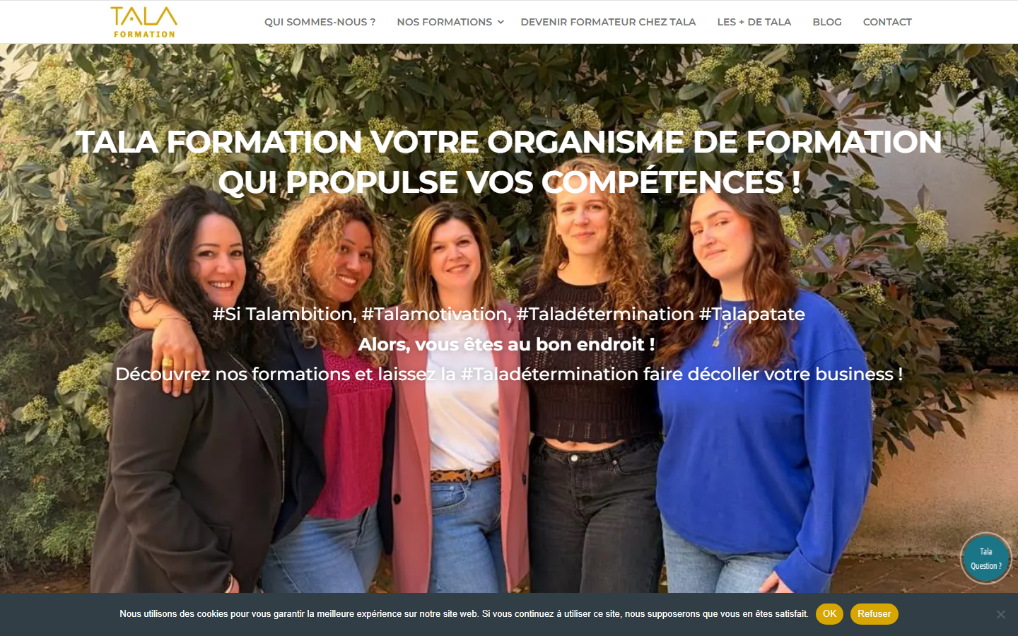 Aperçu du site de TALA FORMATION