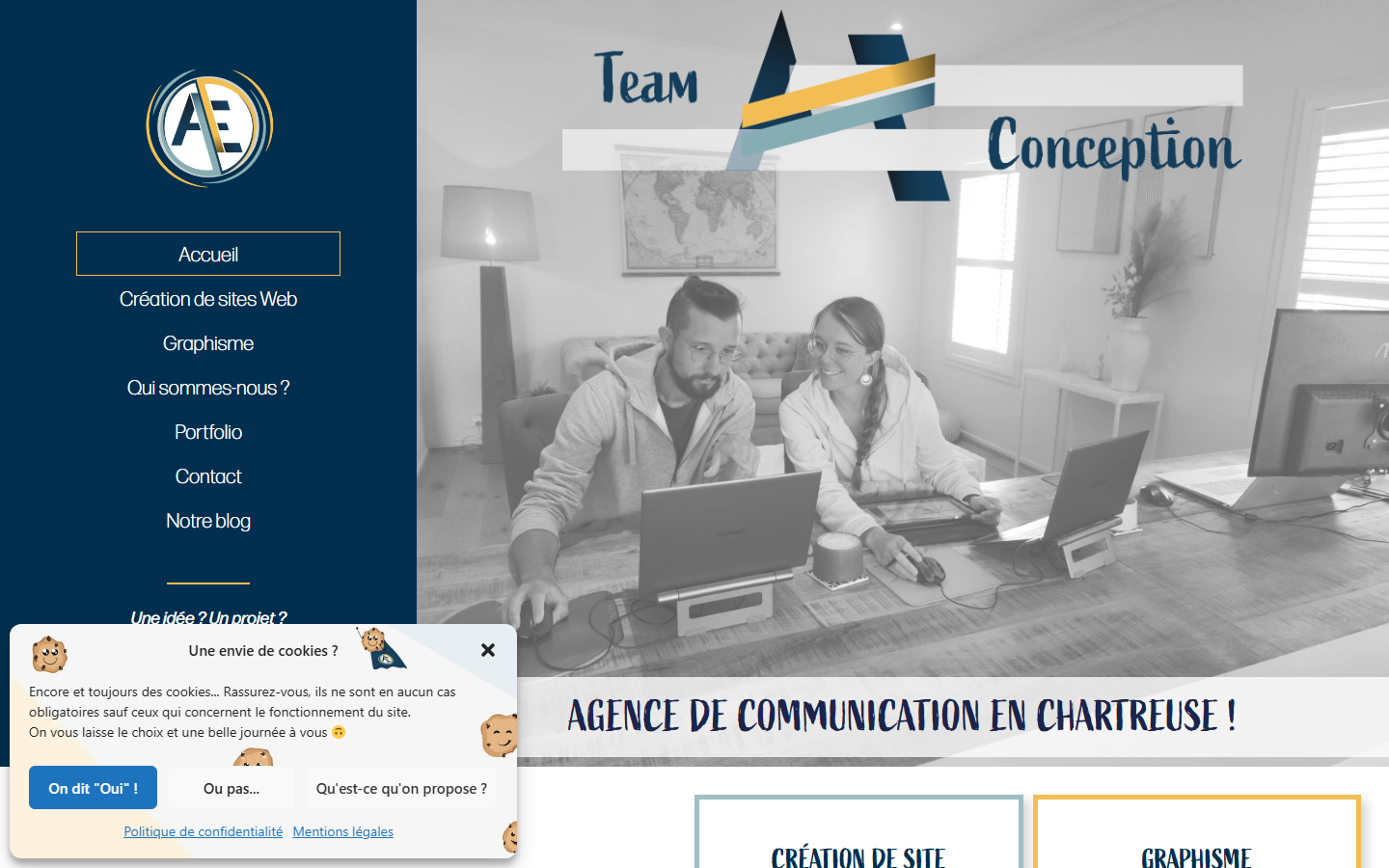 Aperçu du site de Anthony Parra - Team AE Conception