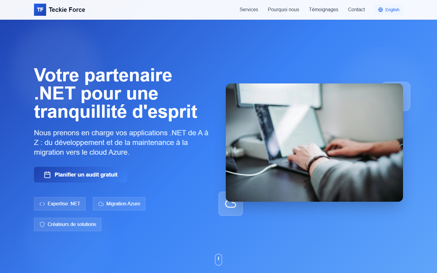 Aperçu du site de TECKIE FORCE