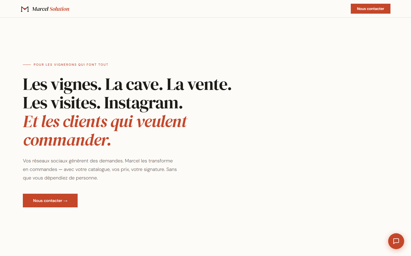 Aperçu du site de Terroir Direct
