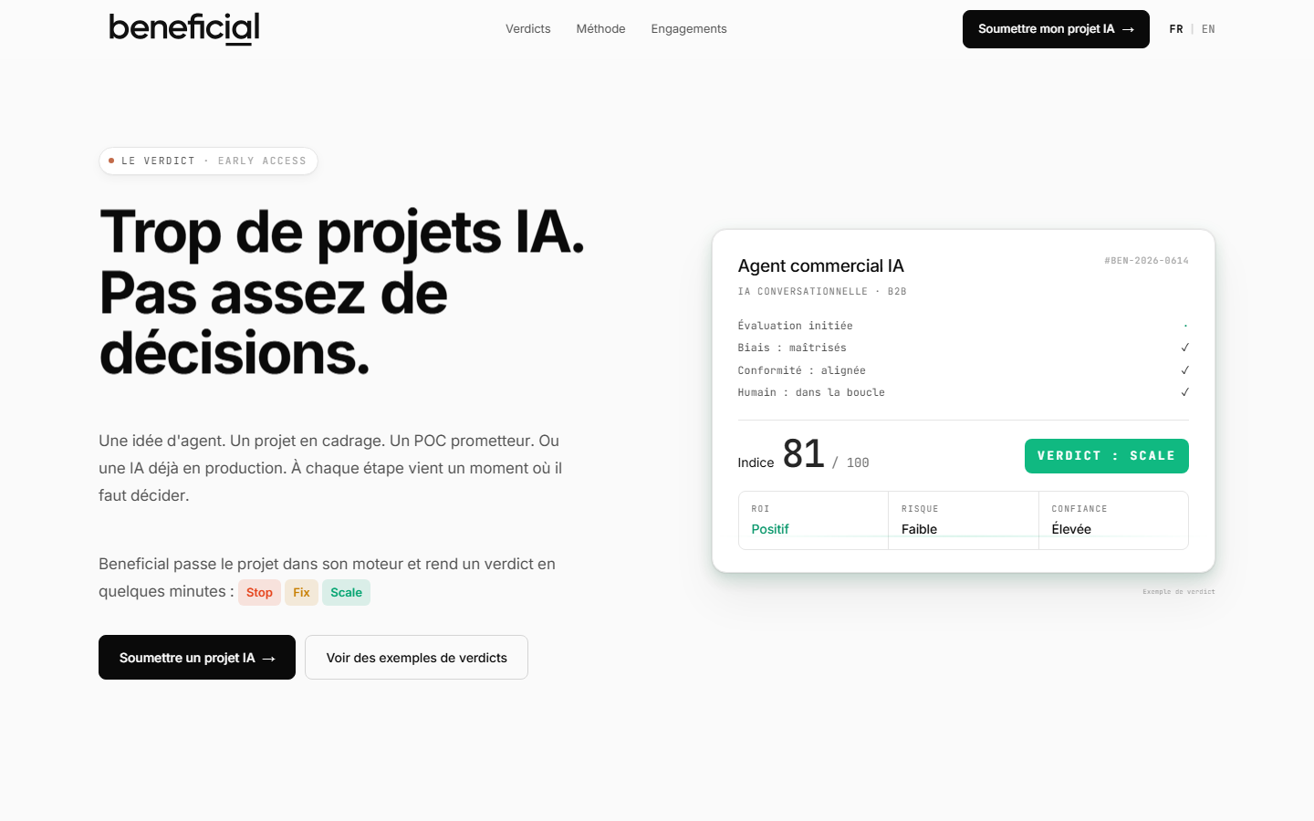 Aperçu du site de BENEFICIAL