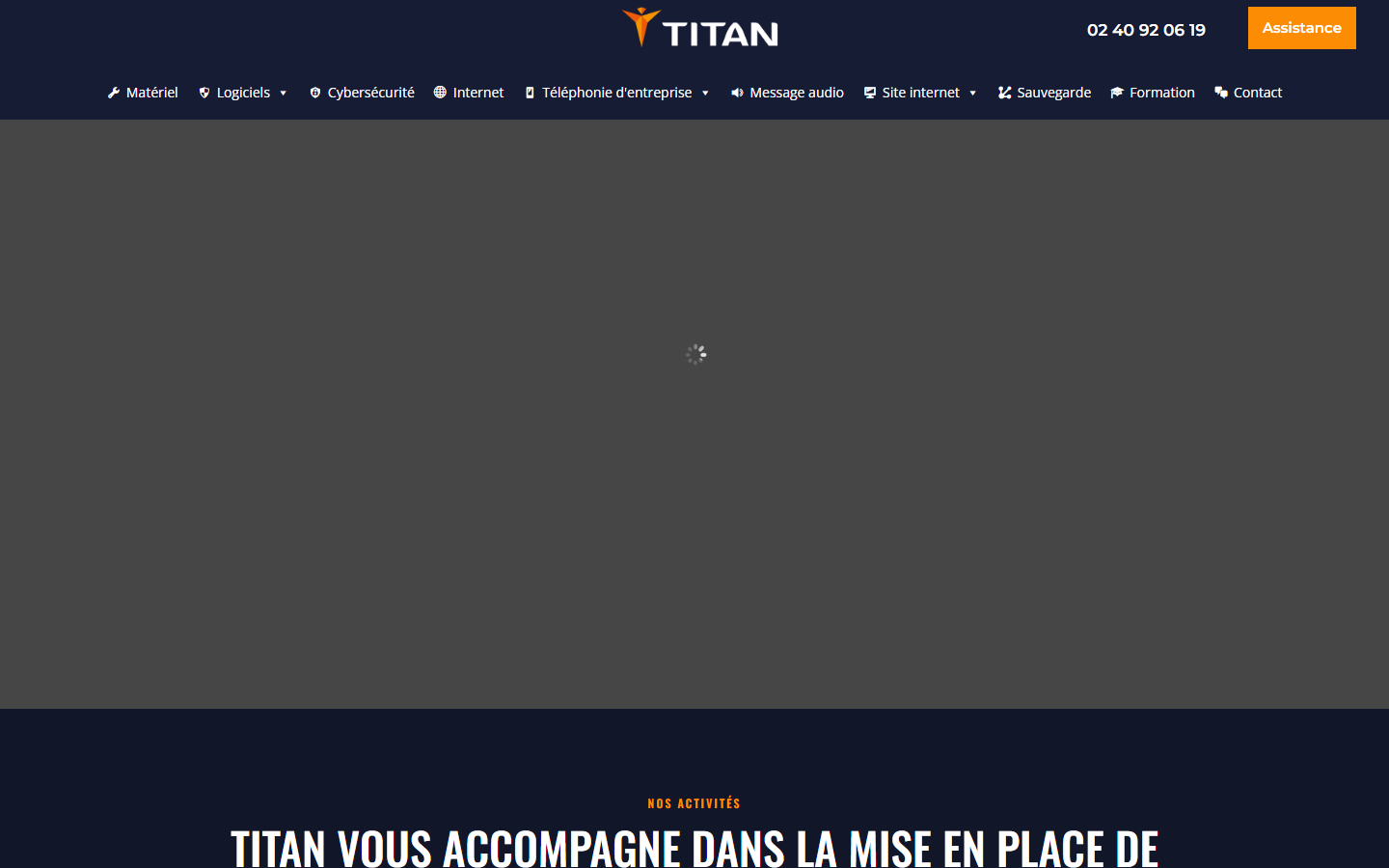 Aperçu du site de TITAN