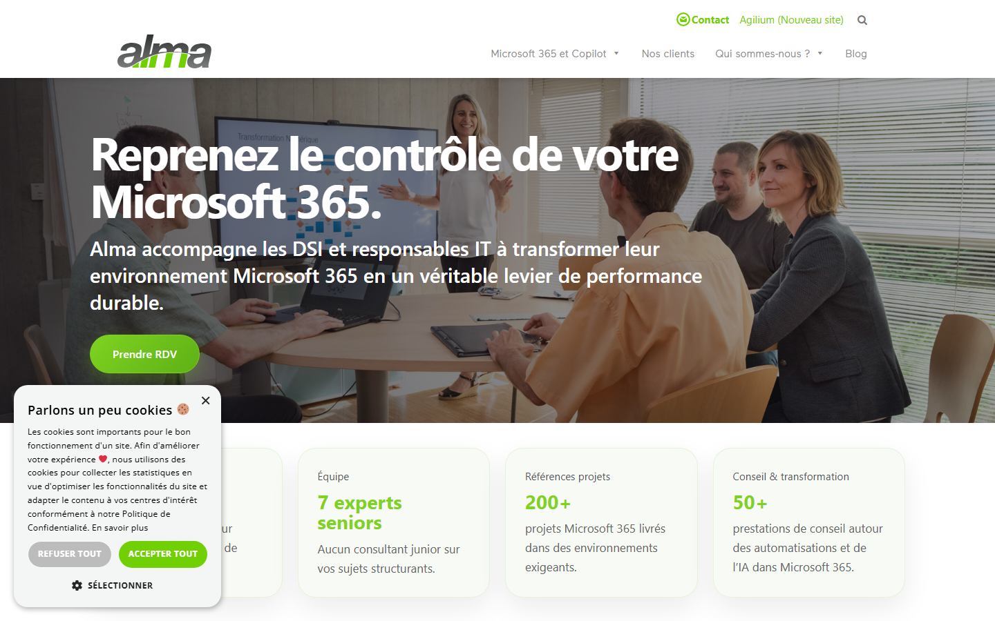 Aperçu du site de AGILIUM