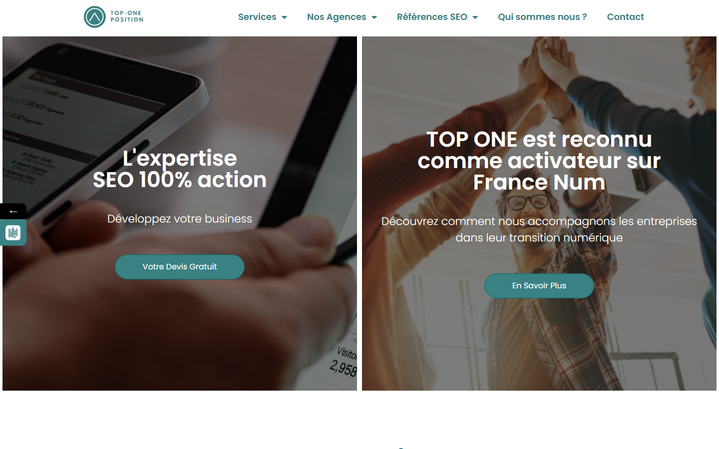 Aperçu du site de TOP-ONE-POSITION