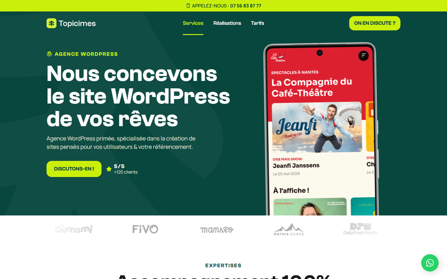 Aperçu du site de TOPICIMES