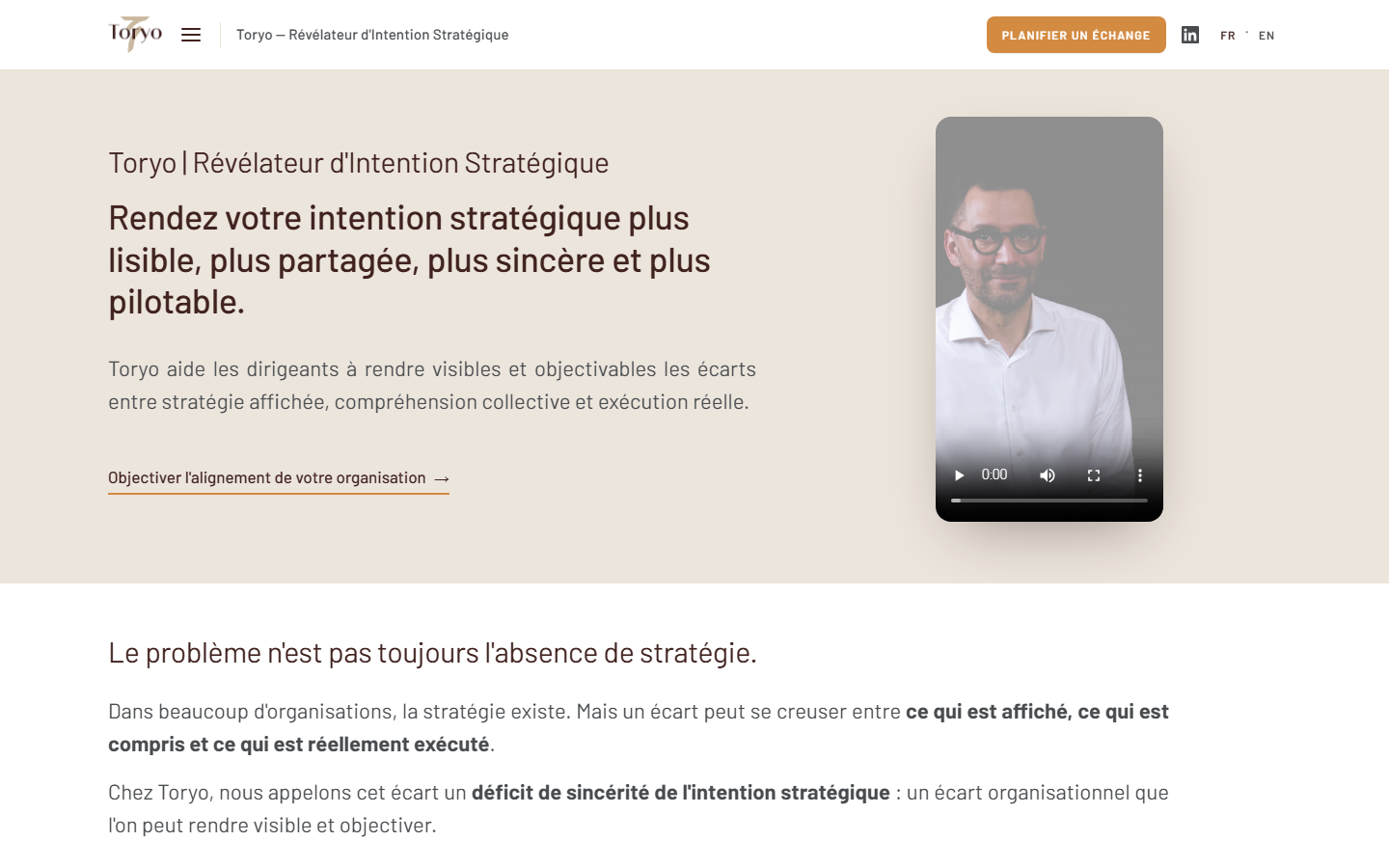 Aperçu du site de TORYO