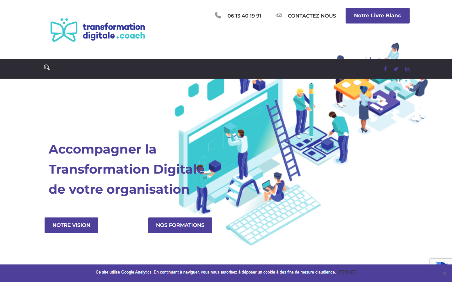 Aperçu du site de Transformation Digitale Coach