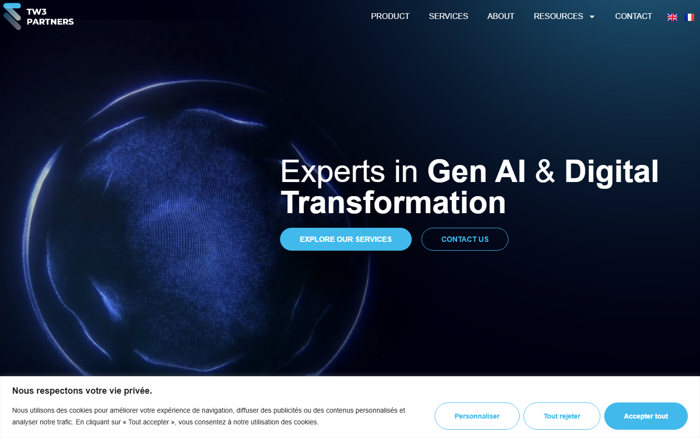 Aperçu du site de TW3 PARTNERS