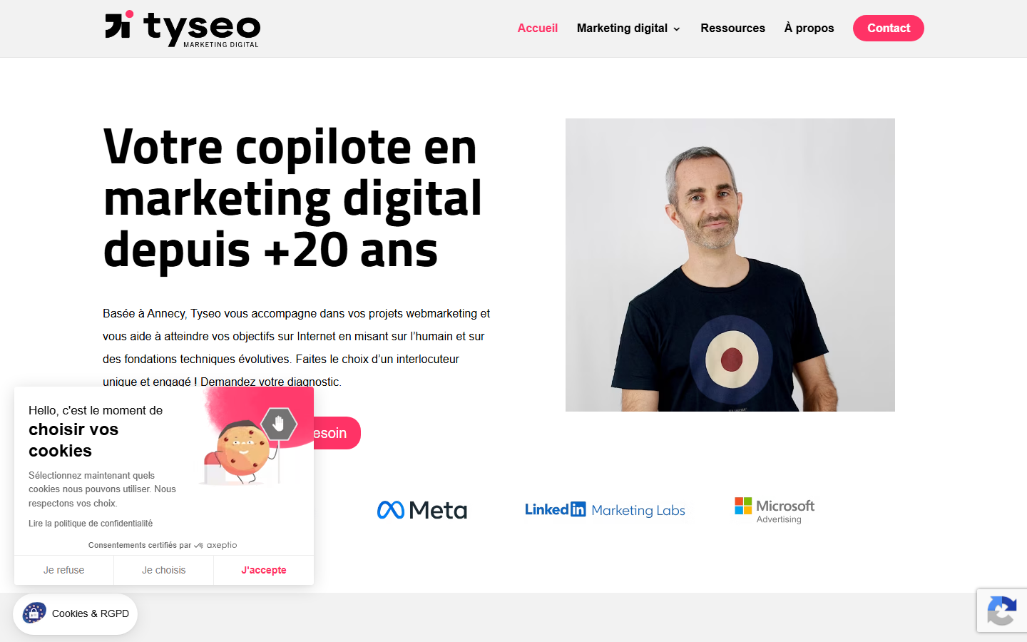 Aperçu du site de TYSEO