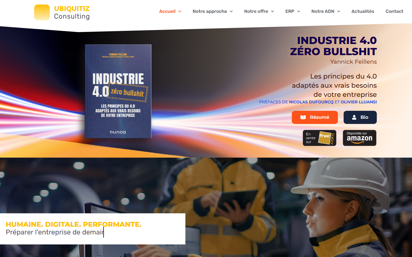 Aperçu du site de Ubiquitiz Consulting