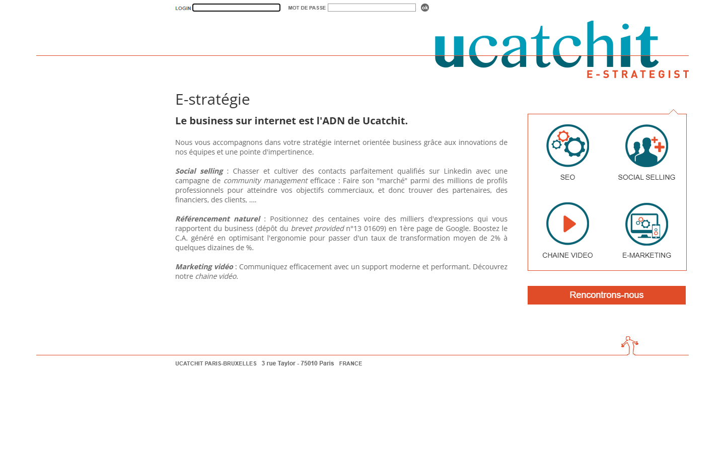 Aperçu du site de UCATCHIT