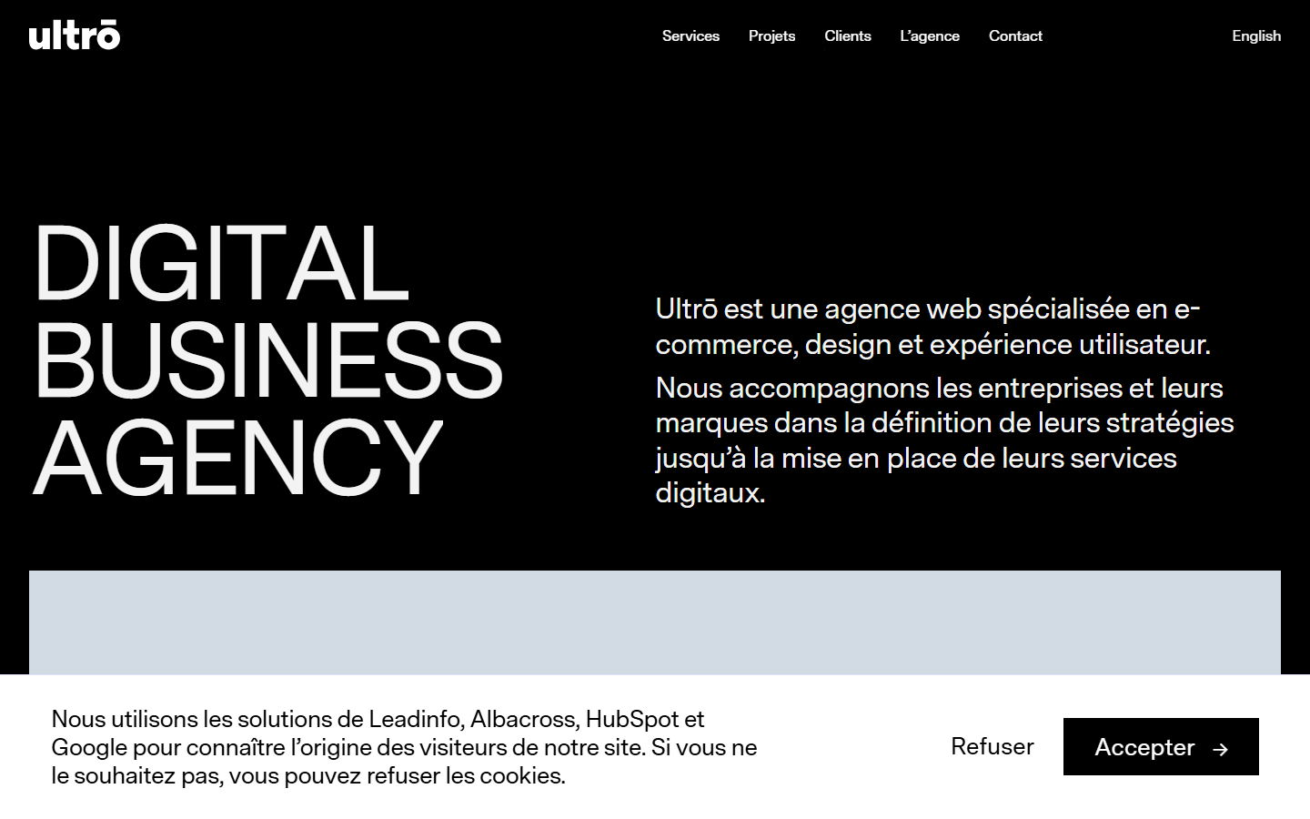 Aperçu du site de ULTRO
