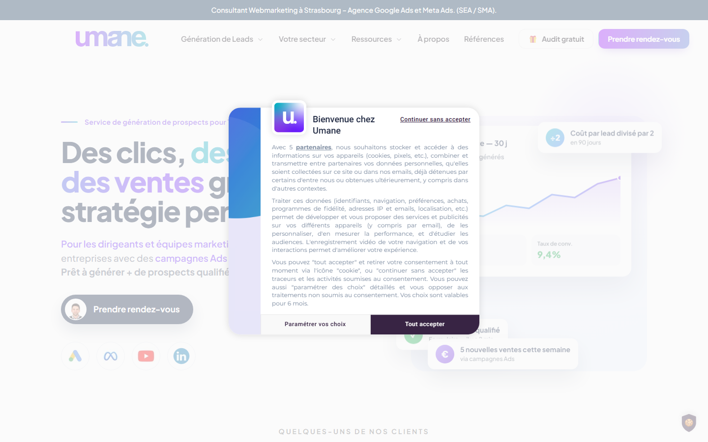 Aperçu du site de UMANE