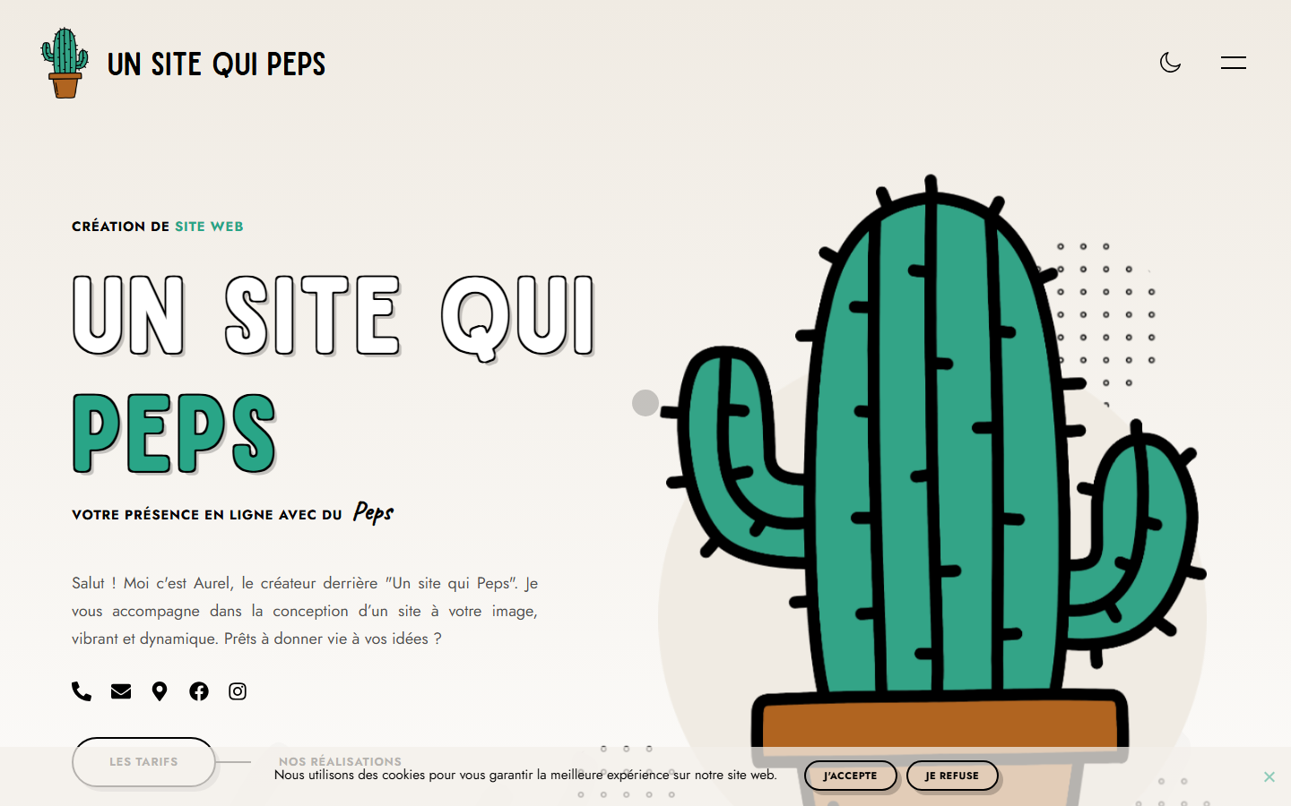 Aperçu du site de Un site qui Peps