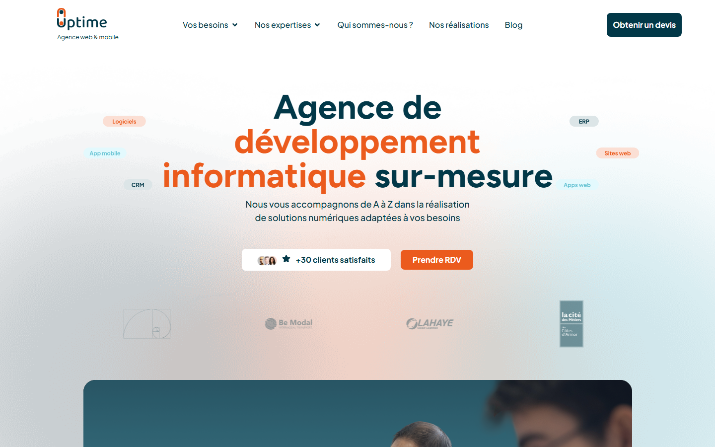 Aperçu du site de UPTIME