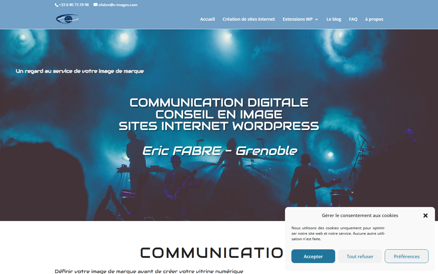Aperçu du site de Fabre