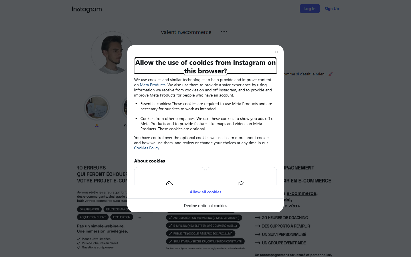 Aperçu du site de Hello eCom'
