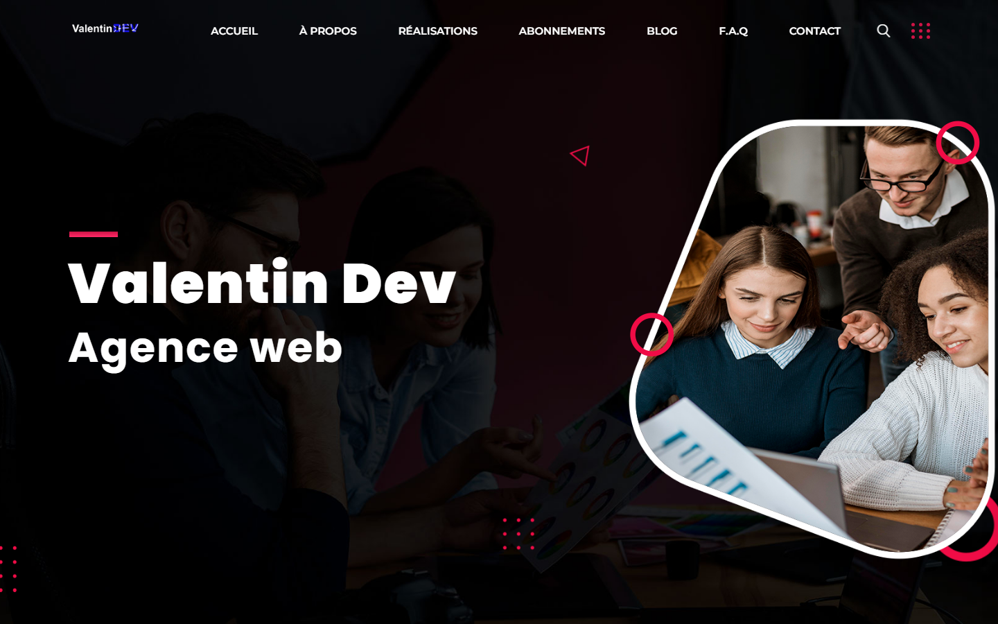 Aperçu du site de VALENTIN DEV