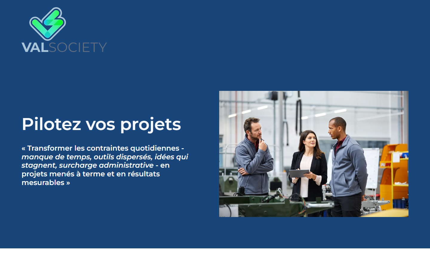 Aperçu du site de VALSOCIETY
