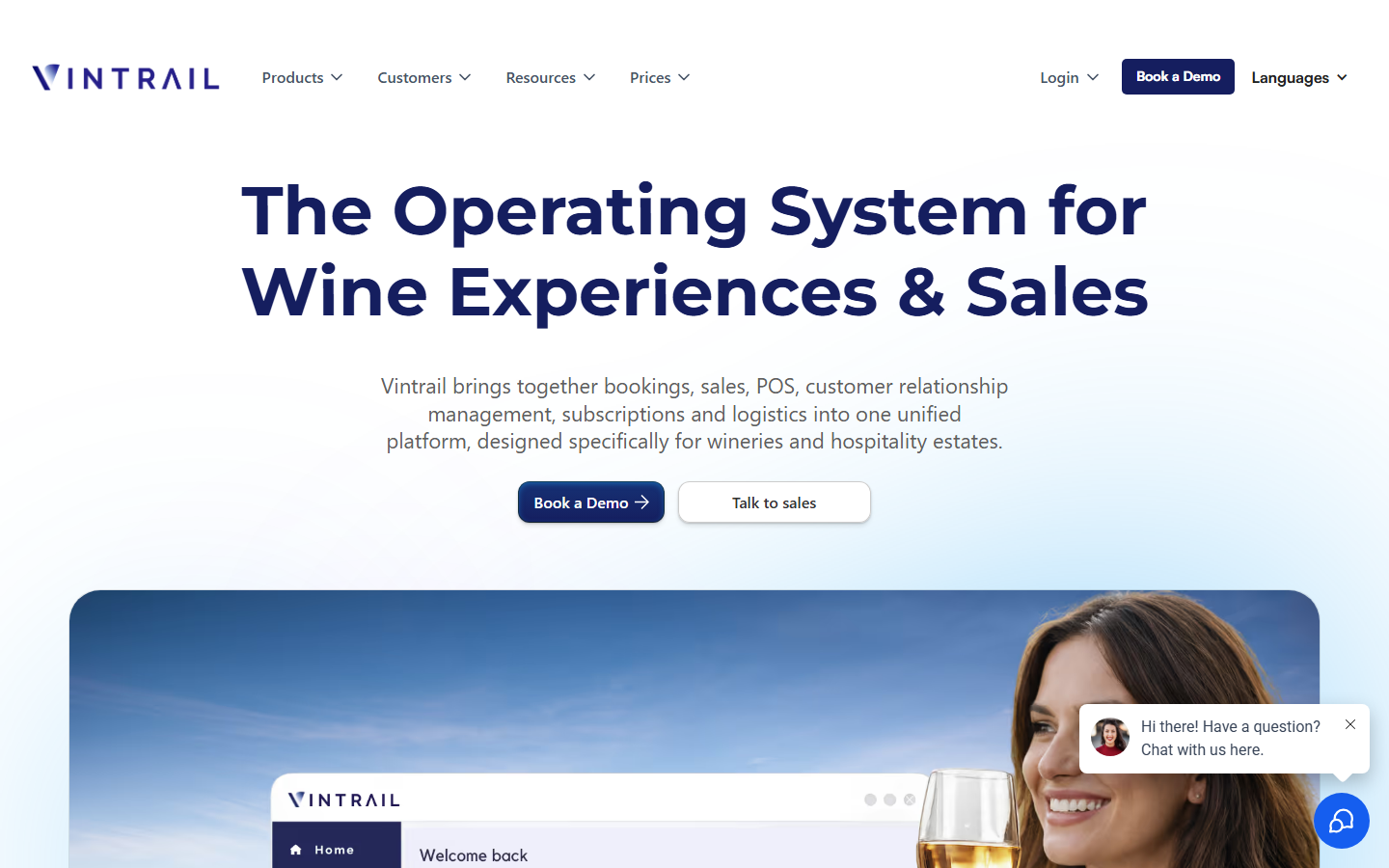 Aperçu du site de Vintrail Pro