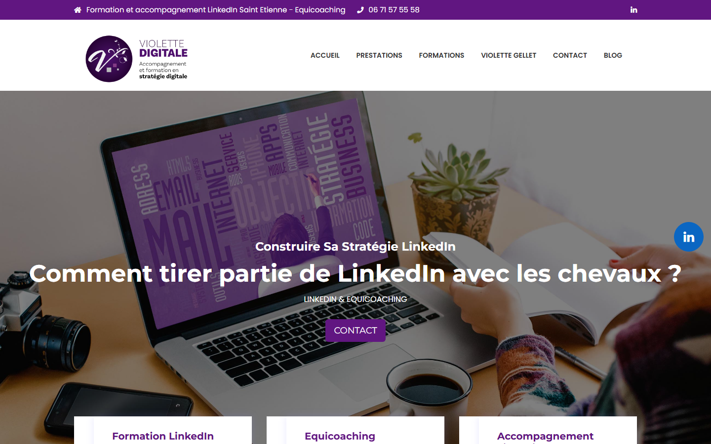 Aperçu du site de Violette GELLET