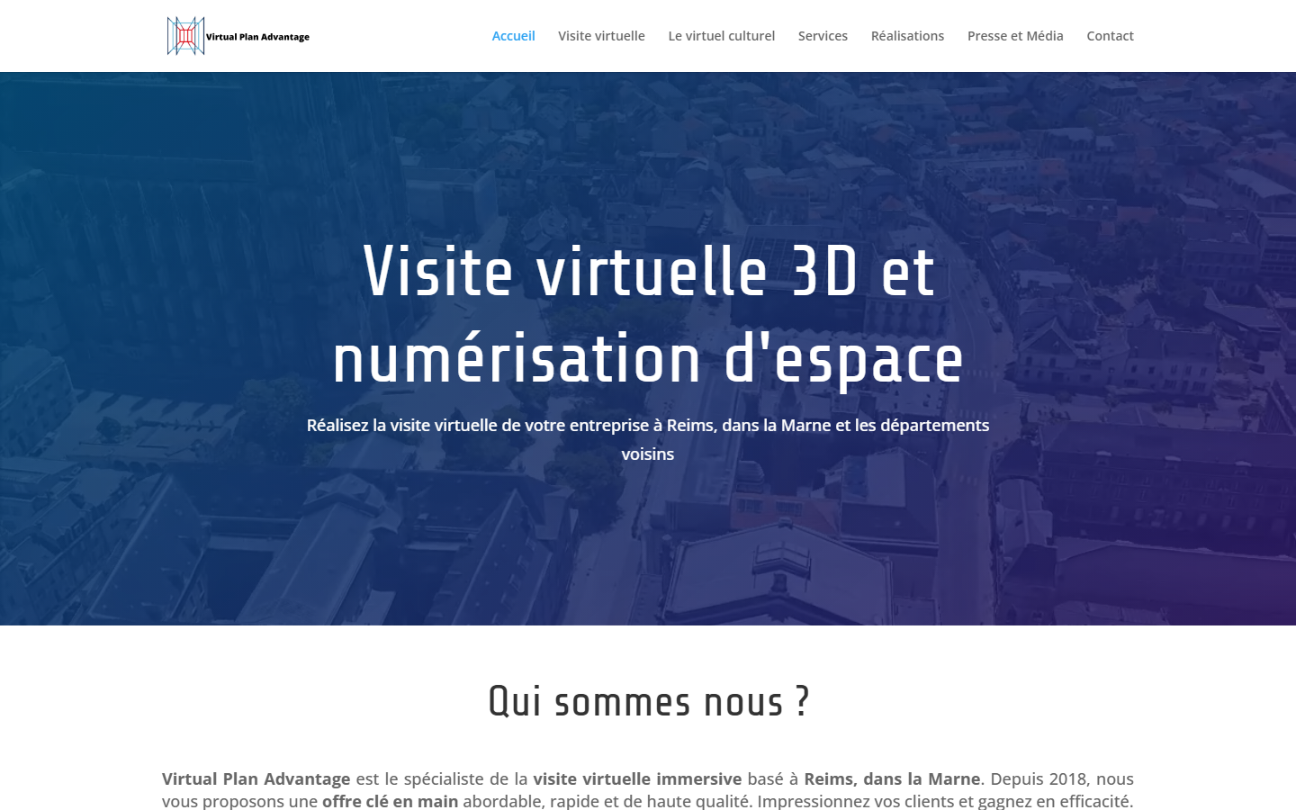 Aperçu du site de Virtual Plan Advantage