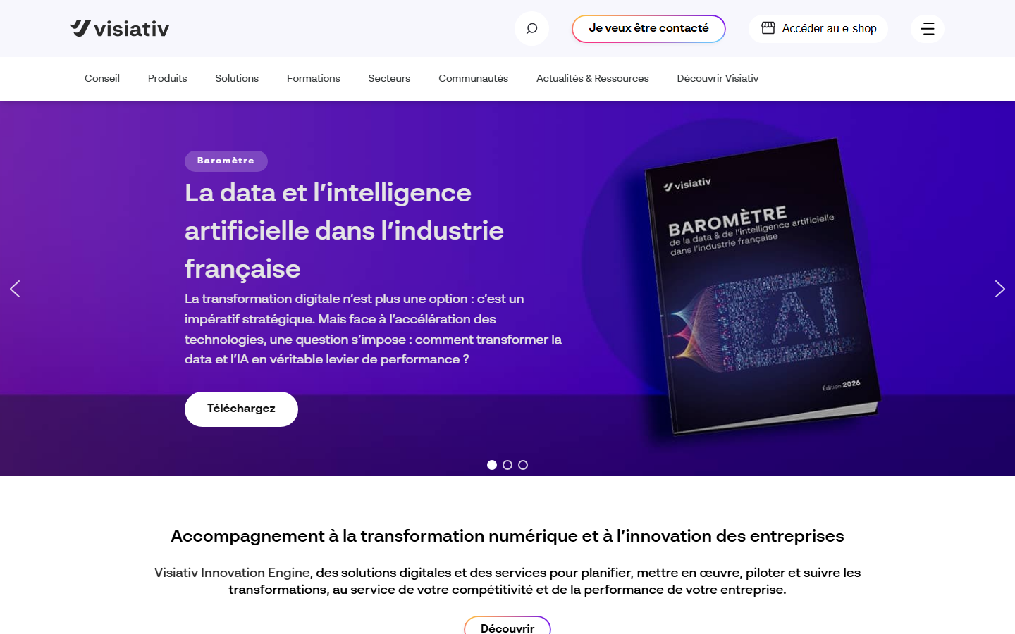 Aperçu du site de VISIATIV