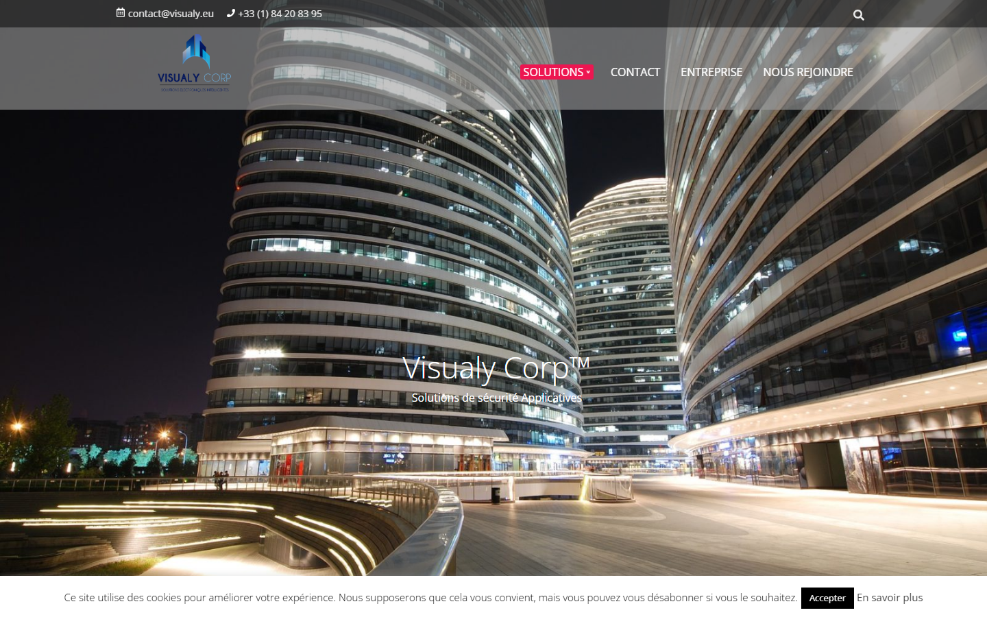 Aperçu du site de VISUALY CORP